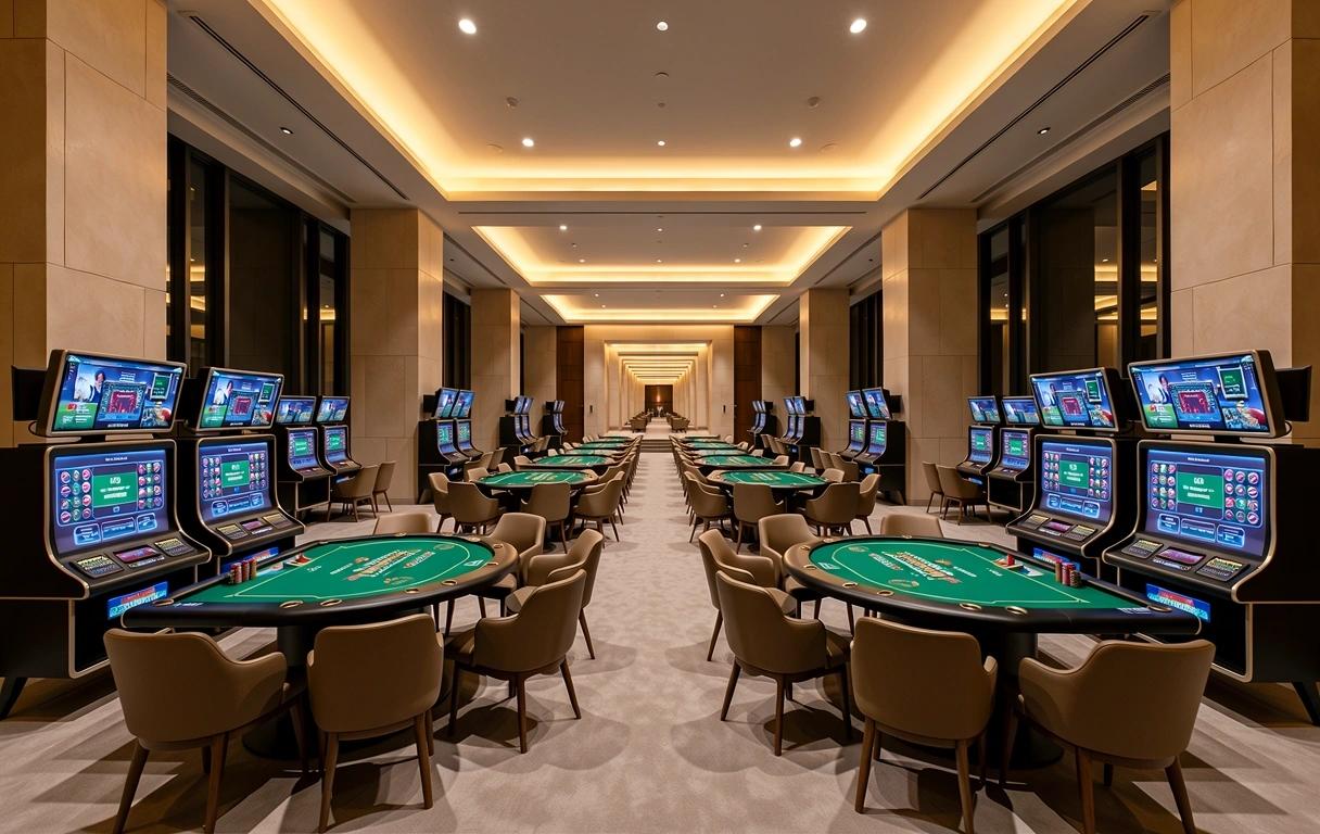 Moderni kasino ambijent
